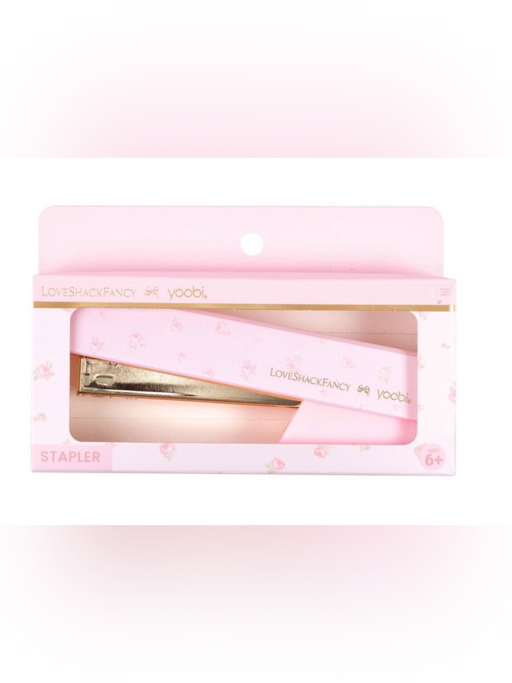 🎀 LoveShackFancy x Target - Yoobi Blooming Heirloom Stapler Strawberry Macaroon